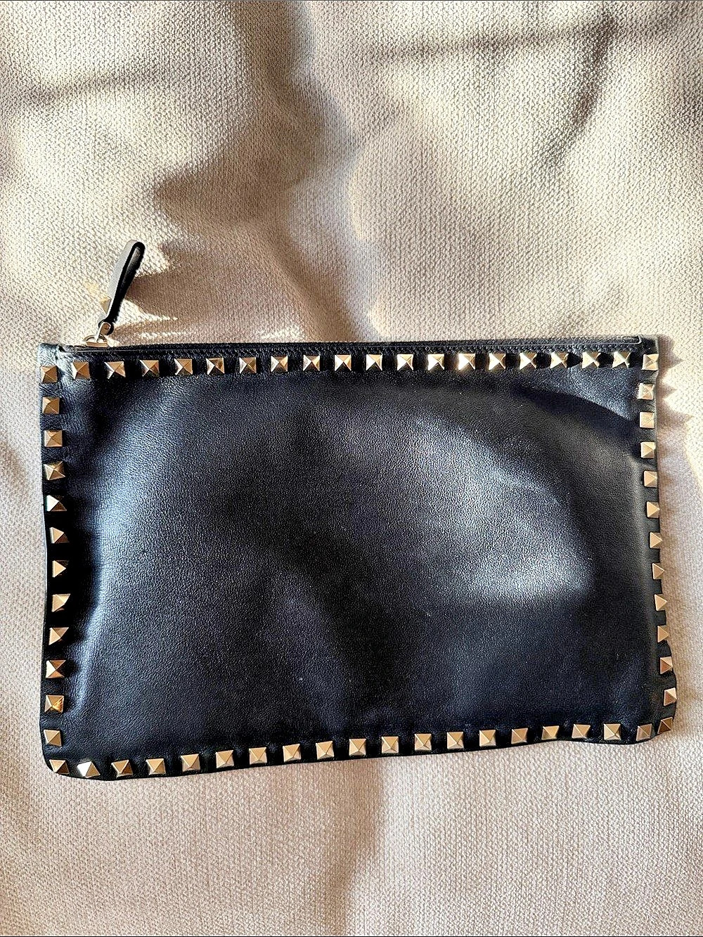 Black Studded Clutch